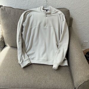 Tiger Woods men’ putty color fleece 1/4 zip size XL